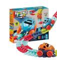 Changeable Track Car Set – 46-Piece Interactive Play Track with Two Toy Cars. 