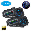 Q30 Pro Summer Motorcycle Helmet Bluetooth Intercom   LED HD Digital Display Music Sharing Intercom Distance 500 Meters. 