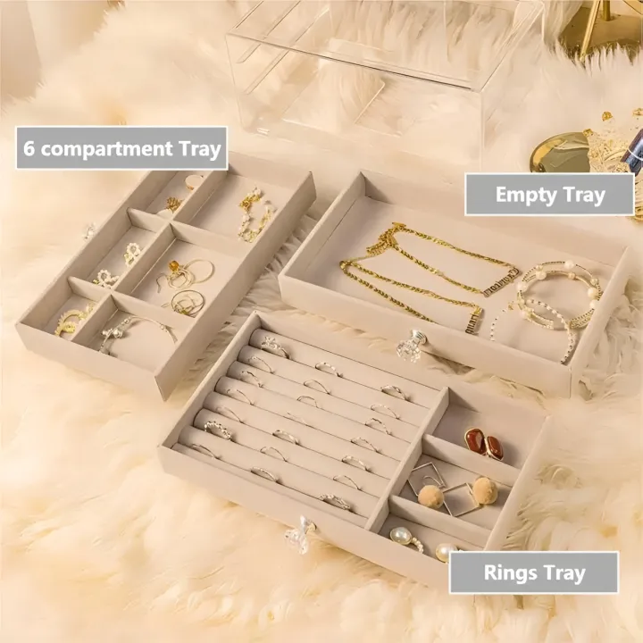 Acrylic%203%20Drawers%20Shelf%20Velvet%20Jewellery%20Box%20Organizer%203%20Multifunctional%20Trays%20Shelves%20for%20Bracelets%20Earrings%20Rings%20Pendant%20Watches%20for%20Gifting%20Women%20-%20Image%203