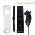 For Nintendo Wii U Joystick 2 in 1 Wireless Remote Gamepad Controller Set Motion Plus with Silicone Case Video Gam. 
