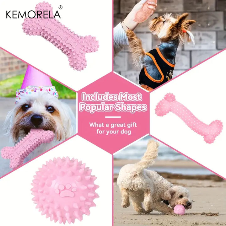 6%20PCS%20Dog%20Chew%20Toys%20For%20Cleaning%20Teeth%20%20Soft%20Rubber%20Bone%20Funny%20Ball%20Interactive%20Donut%20Treat%20Set%20For%20Small%20Medium%20Dogs%20Pet%20Gifts%20-%20Image%203