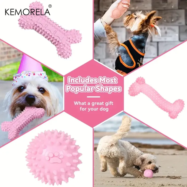 6%20PCS%20Dog%20Chew%20Toys%20For%20Cleaning%20Teeth%20%20Soft%20Rubber%20Bone%20Funny%20Ball%20Interactive%20Donut%20Treat%20Set%20For%20Small%20Medium%20Dogs%20Pet%20Gifts%20-%20Image%203