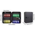 Key Storage Lock Organizer Box 20 Key Hooks Combination Key Cabinet Security Lock Box with Key/Code Lock for Home Office Factory. 