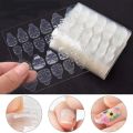24 Pcs Double-Side Nail Adhesive Tabs Nail Jelly Double-Sided Adhesive Nail Glue Stickers 1 Sheets for Women Professional Design. 