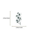 100  PCS Ink Flower Stickers Pack Waterproof Transparent PET Booklet Flower Material Decorative Guitar Notebook. 