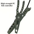 One Multifunctional Fishing Pliers Designed for Cutting Lines, Removing Hooks, and Crimping Sinkers - a Handy and Sturdy Fishing Tool. 