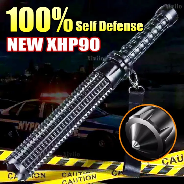 Mini Bat Mace Powerful XHP90 Baseball Bat LED Flashlight Telescopic Zoom Self Defense ...