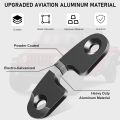 Upgraded Aluminum Sun Visor Repair Kit, Heavy Duty Visor Bracket Fix for Jeep Wrangler JK JL Gladiator 2018-2022.