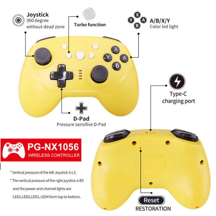 Data Frog Controller for Switch Compatiable-Bluetooth GamePad for ...