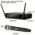 Wireless Microphone Handheld 4 Channel UHF Fixed Frequency Dynamic Microphone For Karaoke Wedding Party Band Church Performance. 