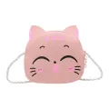 New cartoon fashion children's bag Cute cat leisure crossbody kindergarten baby coin purse Cartoon sweet small bag children hand. 
