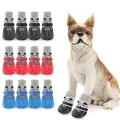 Dog Socks Waterproof Shoes Breathable Sock for Dogs Cats Non-Slip Soles Adjustable Small Dog Paw Socks for Indoor Outdoor. 