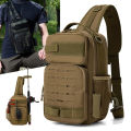 Climbing Chest Bag Backpack Accessories Lure Outdoor Fishing Camping Hiking Bag with Rod Holder Men Molle Fanny Pack.