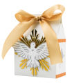12PCS Baptism Favor Boxes with ribbon , Great for Christian, Baby Shower, Wedding Small  Bags Decorations. 