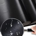 black wood matt furniture stickers  boeing film pvc adhesive paper back vinyl wallpaper cabinet furniture wood fiber wallpaper. 