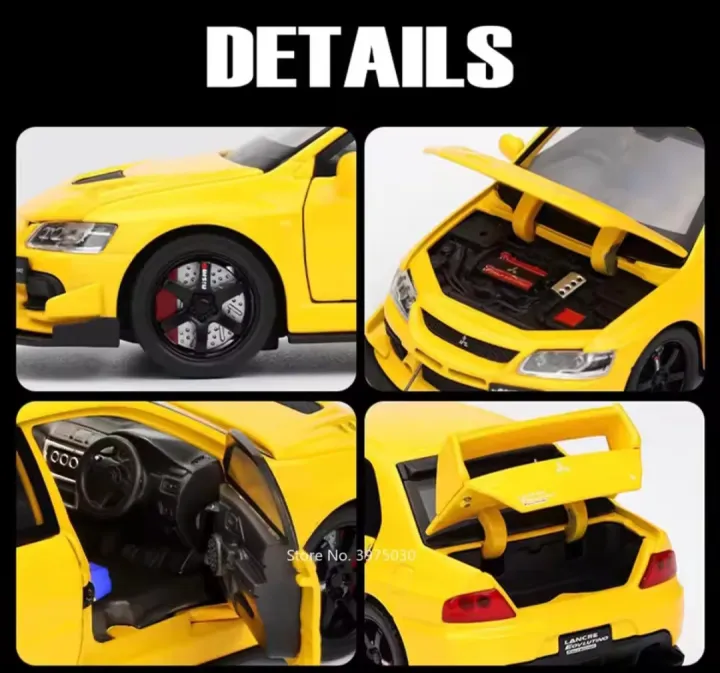 1:32%20Mitsubishi%20Lancer%20Evolution%20Ninth%20Super%20Racing%20Metal%20Alloy%20Diecast%20Car%20Model%20Outdoor%20Collection%20with%20out%20stand%20%C2%A0%20-%20Image%207