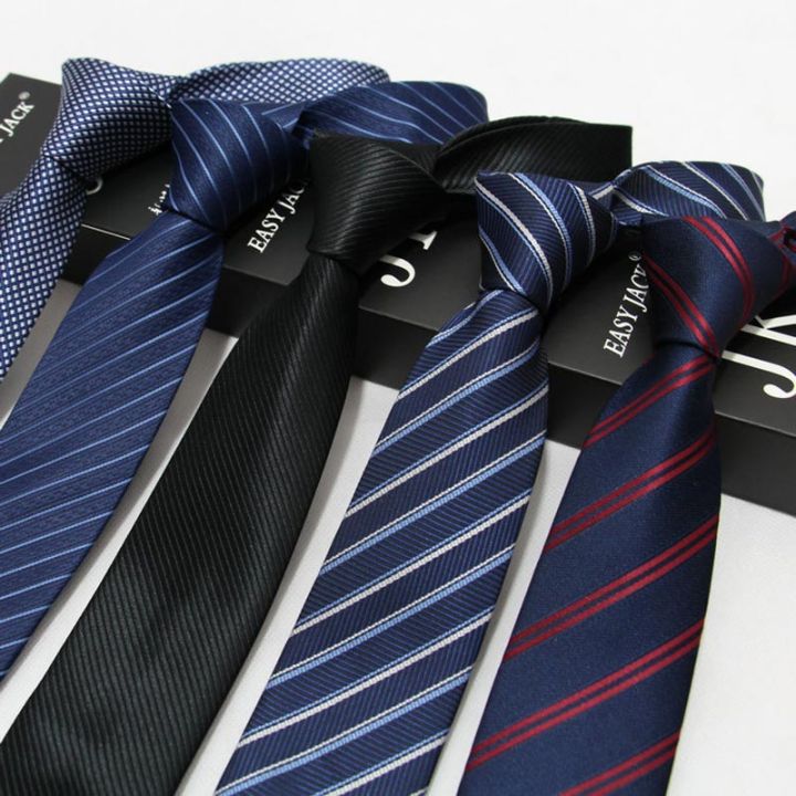New 7CM Mens Ties Striped Necktie Formal Classic Business Neck Ties Jacquard Woven Necktie For Men Groom Wedding Party Neckwear