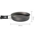 200x55mm Outdoor Portable Pan Small Frying Pan Camping Picnic Cookware Non-stick Pan Cooking Tableware Camping Utensils. 