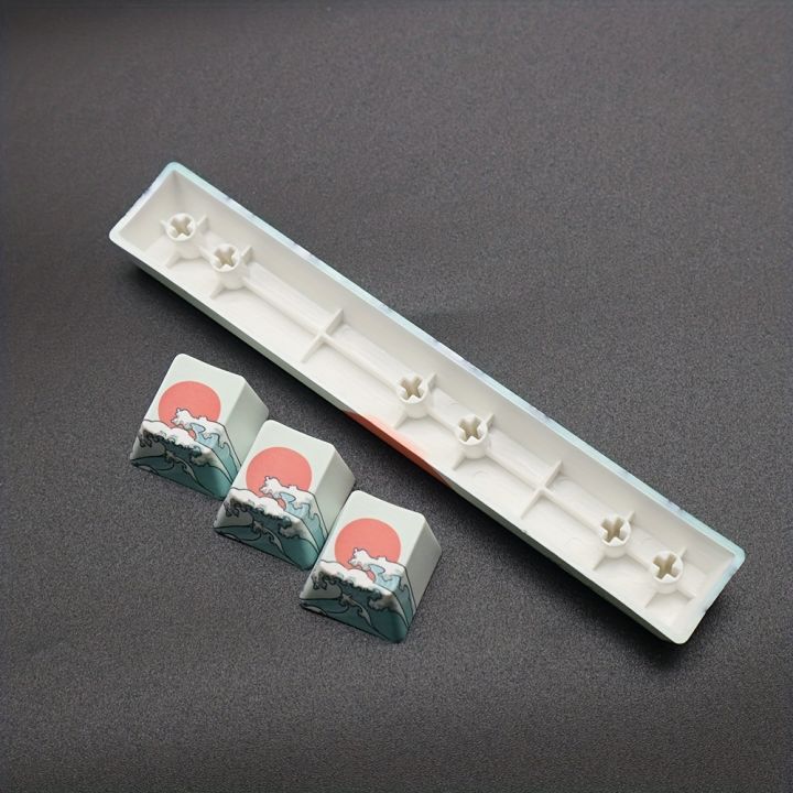2%20Pcs%20Esc%20+%20Space%20Bar%20Coral%20Sea%20Keycap%20OEM%20Height%20Pbt%20Cherry%20Sub%20-%206.25u%20Key%20For%20Diy%20Mechanical%20Keyboard%20-%20Image%202