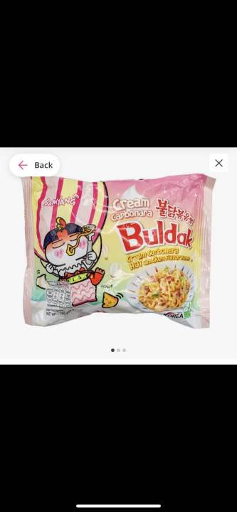 Samyang Budak Cream Carbonara Hot Chicken Flavoured Ramen