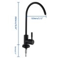 Black Matte Direct Drinking Tap 304 Stainless Steel kitchen Water Filter Tap RO Purify System Reverse Osmosis. 