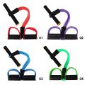 4 Tube Elastic Pull Rope Abdominal Ankle Pedal Home Gym Sport Training Fitness Equipment. 