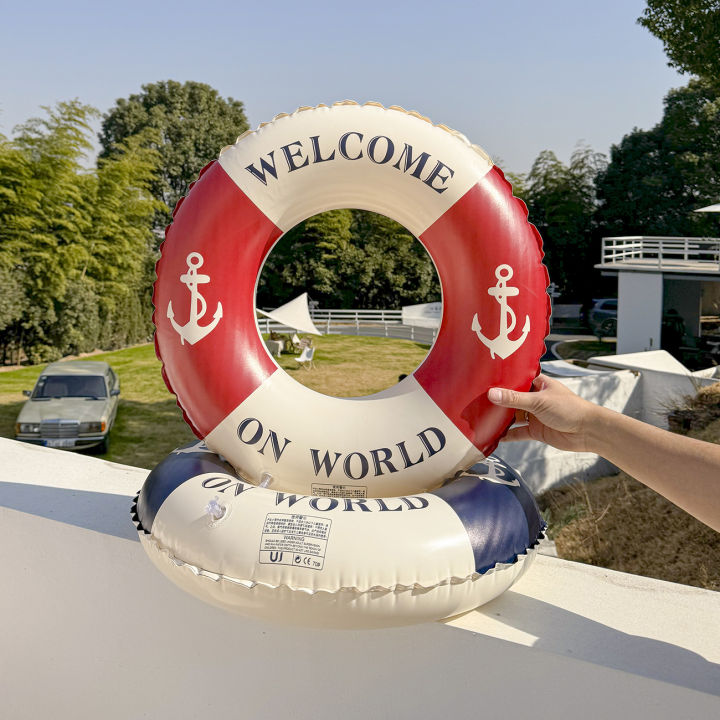 Retro%20Boat%20Anchor%20Women's%20Swimming%20Ring,%20Swimming%20Pool%20Floating%20Row%20Adult%20Handrail%20Lifebuoy,%20Leisure%20Beach%20Swimming%20Inflatable%20F%20-%20Image%203