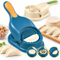 2-in-1 Dumpling Maker Machine & Mold – Manual Dumpling Press, Dough Skin Maker & Pastry Mold Tool | Easy Homemade Dumplings, Momos, Ravioli, Samosa & Stuffed Pastries | Durable Kitchen Accessories for Quick and Easy Food Preparation. 