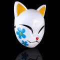 Japanese Anime Demon Fox Mask Cosplay Sabito Makomo Tanjiro Thicken Plastic Animal Masks Halloween Party Costume Props Deluxe. 