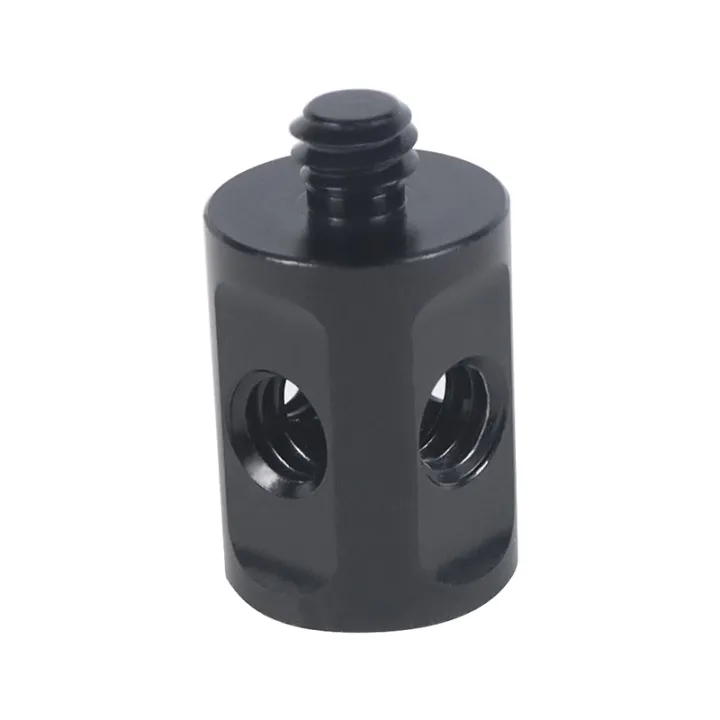 Dual%201/4%20Screw%20Tube%20Rod%20Connecting%20Adapter%20Mount%201/4%20Thread%20DLSR%20Shoulder%20Rig%20Follow%20Focus%20System%20Mic%20Stand%20Light%20Holder%20-%20Image%204