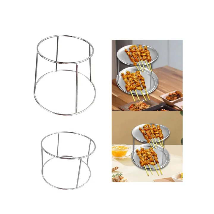 Service Tray Riser Food Serving Riser Tray Riser Lightweight Stand Multipurpose 2 Tier ...