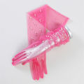 55 cm Transparent Wedding Gloves Pearls Long Elbow Mittens Mesh Arm Covers Women Party Bridal Dress Accessories Photo Props.