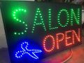 Salon open board | open board | led board | light open board | salon | open board | sign board | salon | light led | board. 