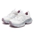 C-H Women's Shoes White  Brand  New Silver Lace Mesh Shoes Simple and Comfortable Outdoor For Girls Students. 