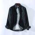3 Colors 2024 New Men's Casual Denim Shirt Fashion Casual Cotton Slim Fit Cowboy Long Sleeve Shirt Male Brand Clothes. 
