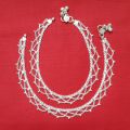 No.47 Silver Classic Design Pauju / Anklet For Women, 2.92 Tola - Sp Jewellers. 