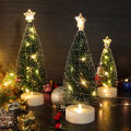 Luminous Mini Christmas Trees LED Lights Home Decoration Electronic Candles Childrens  New Year Christmas Party Ornament. 