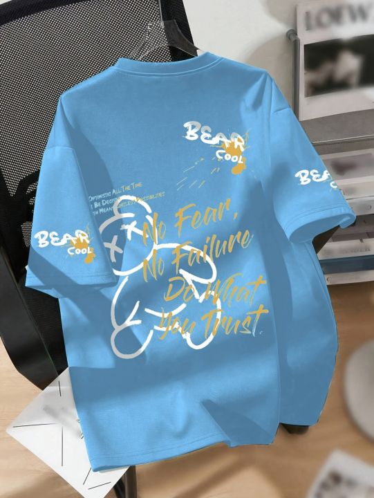 Summer%20men's%20round%20neck%20breathable%20T-shirt%20with%20cartoon%20bear%20print%20pattern%20suitable%20for%20daily%20and%20weekend%20gifting%20to%20friends%20-%20Image%206