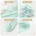 Girls socks, Ruffles Ankle Socks Transparent Silk- 5 Pack Thin Lace Mesh Sheer socks for Toddler Girls(3-16 Years). 