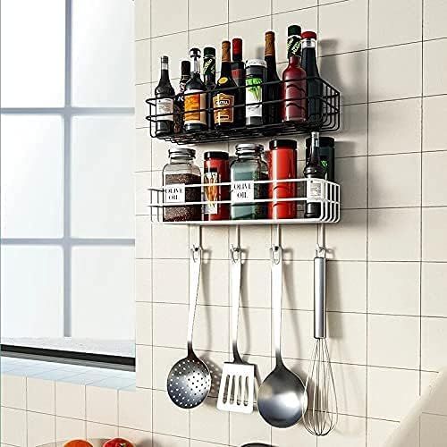 Metal%20Wire%20Bathroom%20Rack%20Bathroom%20Shelves%20Kitchen%20Storage%20Multipurpose%20Shelf%20and%20Shampoo%20Holder%20with%204%20Hook%20Easy%20To%20Install%20Metal%20Shelf%20With%20Simple%20Drilling%20(Screws%20Are%20Not%20Included)%20(Color:%20Black)%20-%20Image%206