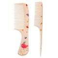 2Pcs Kids Hair Comb Set Cute Portable Anti-Static Plastic Hairdressing Comb For Girls Hair Comb Cartoon Baby Chil. 