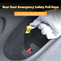 For Tesla Model Y/3+ Car Door Emergency Handle Extended Manual Door Release Emergency Safety Pull Rope Emergency Puller Button. 