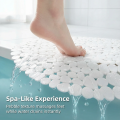 1PC Round Pebble Shaped Shower Pad 55x55cm Anti-Slip Bathtub Mat with Drainage Holes for Shower Rooms and Bathroom Floors. 