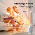 Infrared Heater, Electric Infrared Heater with 2 Power Levels, Tilt Protection, Overheating Protection, Ideal for Living Room, Bedroom, Office (White) Space Heater 400 Watt / 800 Watt. 