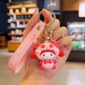 🌷Ys125 keychain🌷Santa Claus cartoon anime cute bear costume cute cartoon cute bear suit bag hanging gift ready to ship. 