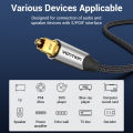 Vention Digital Optical Audio Cable Toslink SPDIF Coaxial Cable 1m 2m for Amplifiers Blu-ray Xbox 360 PS4 Soundbar Fiber Cable. 