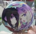 Needy Streamer Overload Rain Cartoon Round Brooch Tinplate Metal Pin Badge Anime Accessories . 