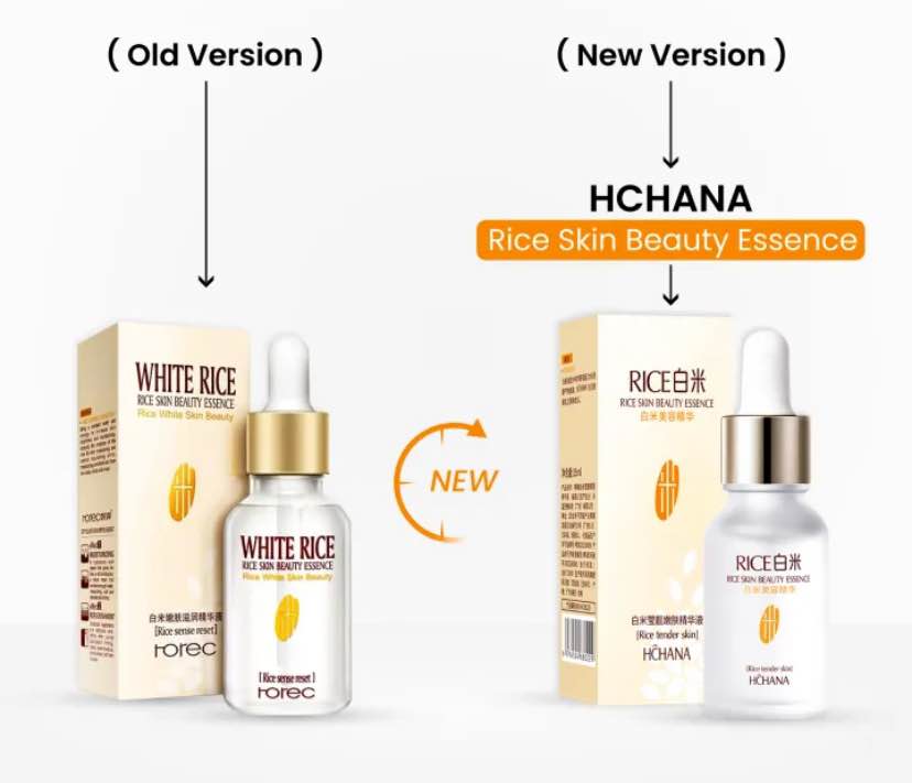 White Rice Serum (Original) - Hchana (ROREC) Rice vitamin c Serum Best For Pores & Moisturizing - 15ml