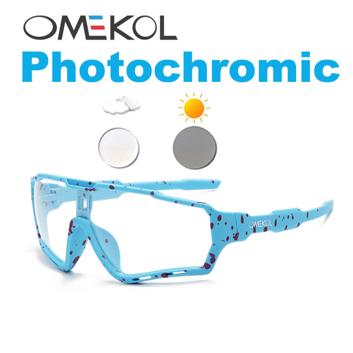OMEKOL%20Brand%20New%20Photochromic%20Sport%20Cycling%20Glasses%20Men%20Women%20Outdoor%20Sun%20Glasses%20Bike%20Bicycle%20Eyewear%20MTB%20Baseball%20Sunglasses%20-%20Image%205