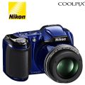 Nikon COOLPIX L810 16.1 MP Digital Camera with 26x Zoom NIKKOR ED Glass Lens and 3-inch LCD (Blue) (Renewed). 